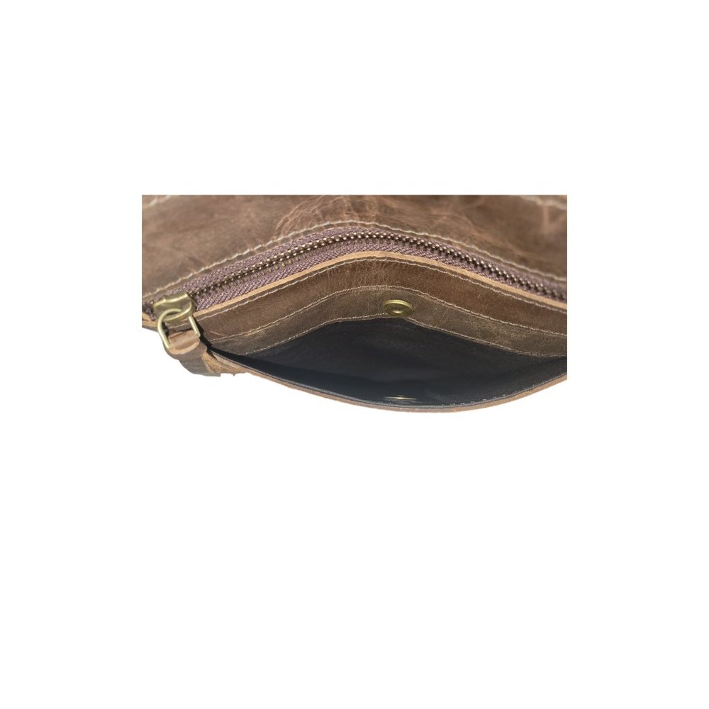 NEW in BOX, genuine top-grain leather crossbody handbag - Picture 6 of 11